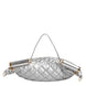 Dolce & Gabbana Silver Quilted Filled Crossbody Shoulder Bag SICILY Bag