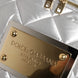 Dolce & Gabbana Silver Quilted Filled Crossbody Shoulder Bag SICILY Bag