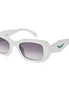 Zadig & Voltaire White Acetate Sunglasses