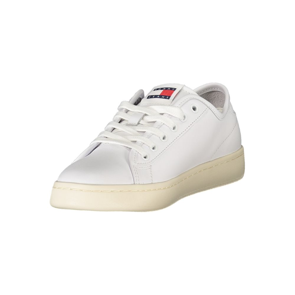 Tommy Hilfiger Bianco Polyurethane Women Sneaker