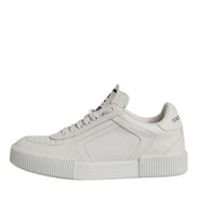 Dolce & Gabbana White Miami Leather Low Top Sneakers Shoes