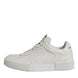 Dolce & Gabbana White Miami Leather Low Top Sneakers Shoes