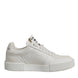 Dolce & Gabbana White Miami Leather Low Top Sneakers Shoes