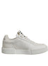 Dolce & Gabbana White Miami Leather Low Top Sneakers Shoes