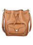Coccinelle Marrone Leather Women Bucket Bag