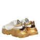 Γυναικεία Παπούτσια Sneakers Dolce & Gabbana Λευκόχρυσα Δερμάτινα DAYMASTER