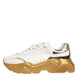 Γυναικεία Παπούτσια Sneakers Dolce & Gabbana Λευκόχρυσα Δερμάτινα DAYMASTER