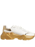 Γυναικεία Παπούτσια Sneakers Dolce & Gabbana Λευκόχρυσα Δερμάτινα DAYMASTER