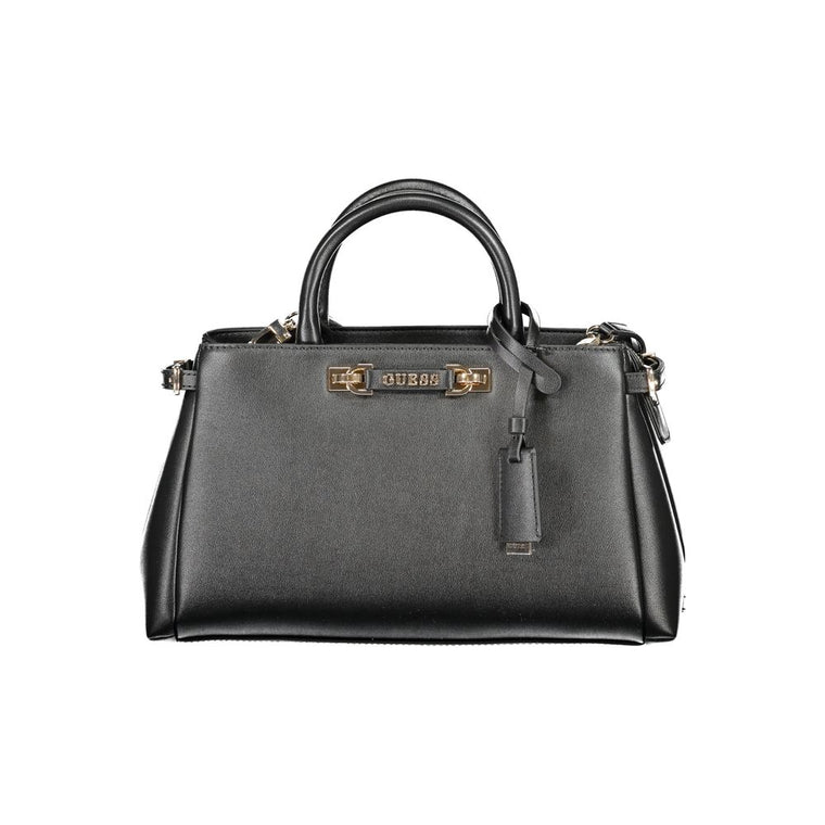 Guess Jeans Nero Poliuretano Women Handbag