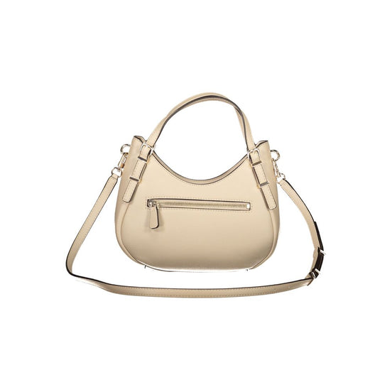 Γυναικεία τσάντα Guess Jeans Beige από πολυουρεθάνη