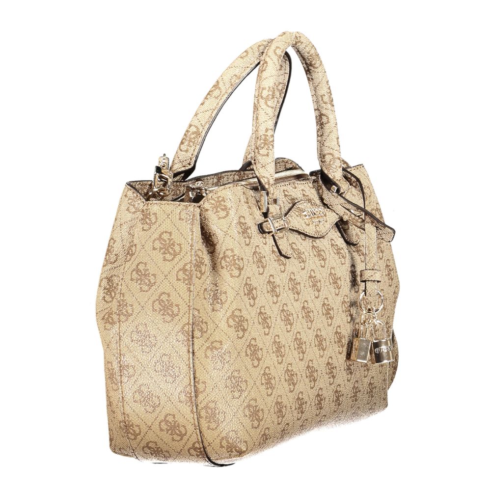 Guess Jeans Beige Polyurethane Women Handbag