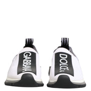 Dolce & Gabbana Black White Slip On Sorrento Sneakers Shoes