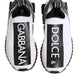 Dolce & Gabbana Black White Slip On Sorrento Sneakers Shoes