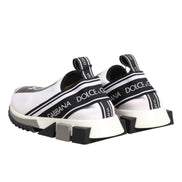 Dolce & Gabbana Black White Slip On Sorrento Sneakers Shoes