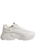 Dolce & Gabbana White Daymaster Low Top Sneaker Shoes