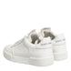 Dolce & Gabbana White Miami Leather Low Top Sneakers Shoes