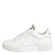 Dolce & Gabbana White Miami Leather Low Top Sneakers Shoes