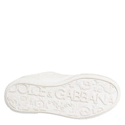 Dolce & Gabbana White Miami Leather Low Top Sneakers Shoes