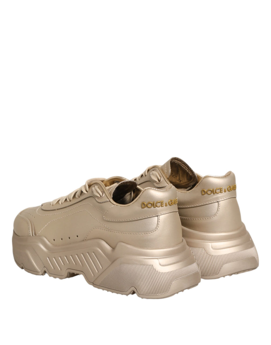 Γυναικεία Αθλητικά Παπούτσια Dolce & Gabbana Gold Leather Daymaster