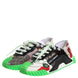 Dolce & Gabbana Multicolor DG Logo Leopard Cherry Sneaker Shoes