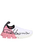 Dolce & Gabbana Λευκά Ροζ Χαμηλά Sneakers Παπούτσια Sorrento