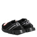 Dolce & Gabbana Black Grey Slip On Sorrento Sneakers Shoes