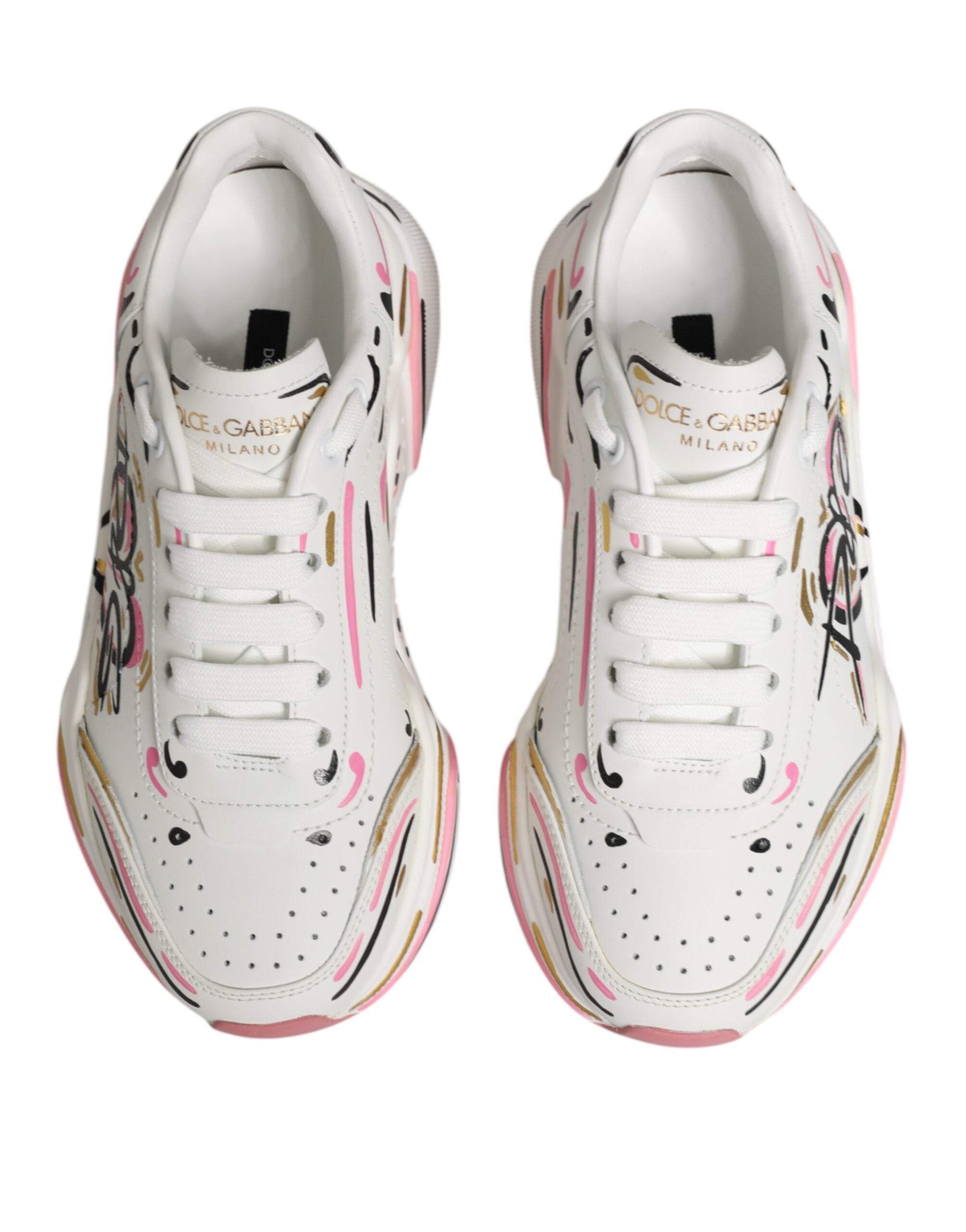 Dolce & Gabbana Πολύχρωμα Χειροποίητα Παπούτσια Sneakers DAYMASTER
