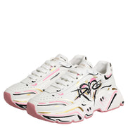 Dolce & Gabbana Multicolor Hand Painted DAYMASTER Sneaker Shoes