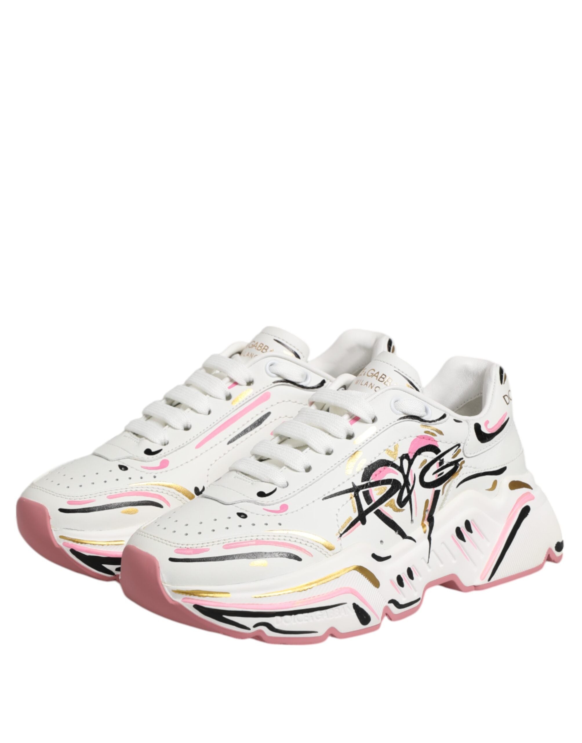 Dolce & Gabbana Πολύχρωμα Χειροποίητα Παπούτσια Sneakers DAYMASTER
