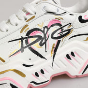 Dolce & Gabbana Multicolor Hand Painted DAYMASTER Sneaker Shoes
