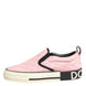 Dolce & Gabbana Pink Quilted Nylon Slip-On Sneaker Shoes