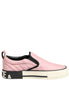 Dolce & Gabbana Pink Quilted Nylon Slip-On Sneaker Shoes