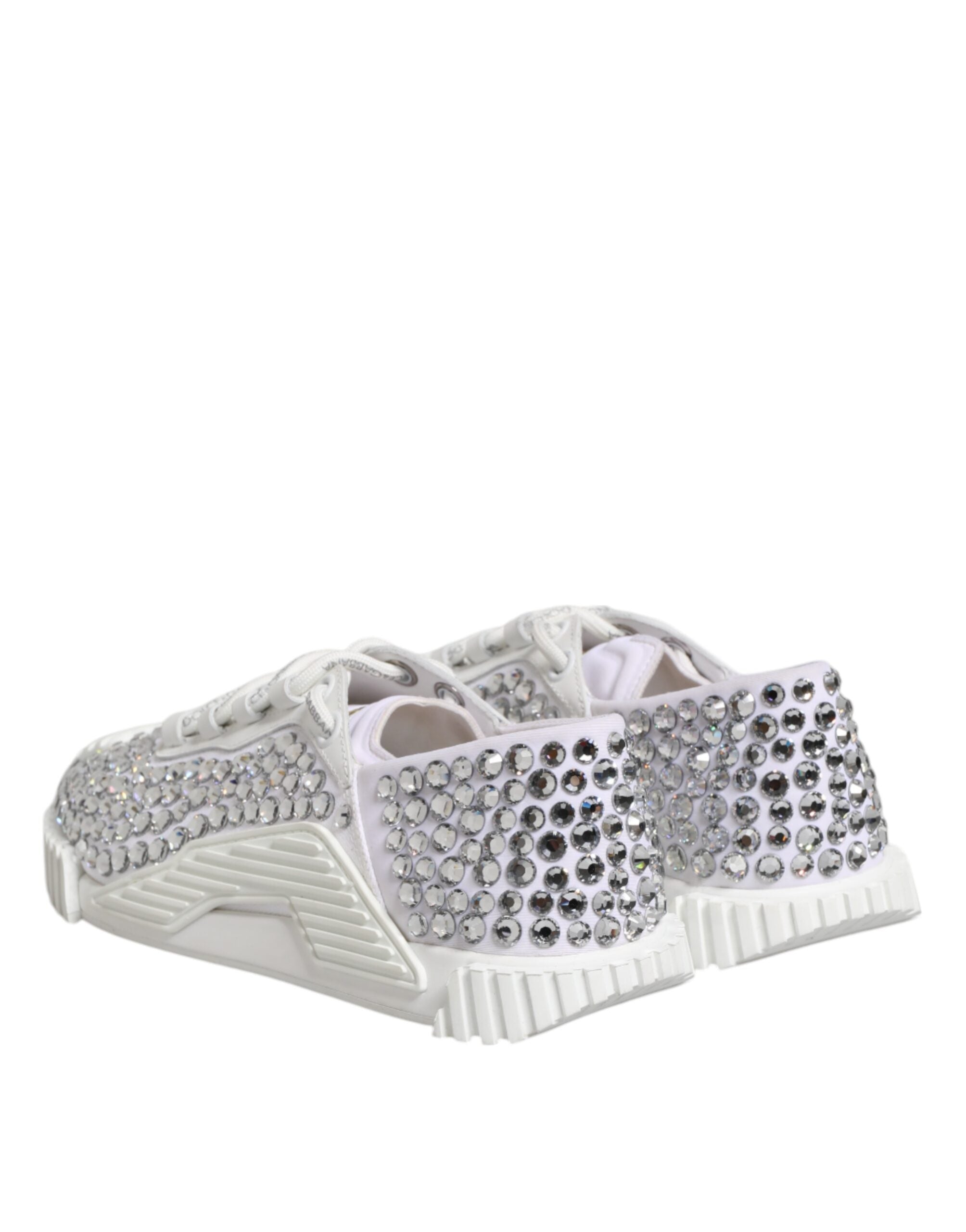 Dolce & Gabbana Λευκά Sneakers NS1 από Καμβά και Δέρμα με Διακοσμητικές Λεπτομέρειες