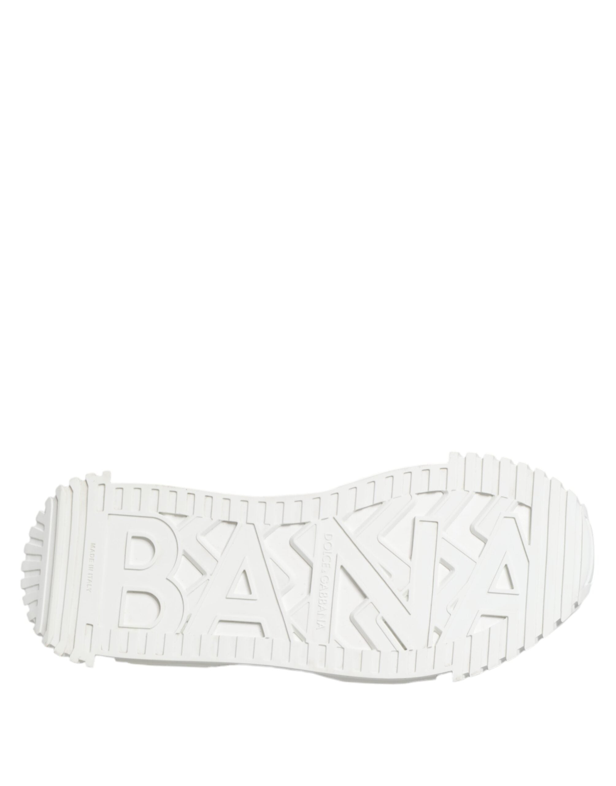 Dolce & Gabbana Λευκά Sneakers NS1 από Καμβά και Δέρμα με Διακοσμητικές Λεπτομέρειες