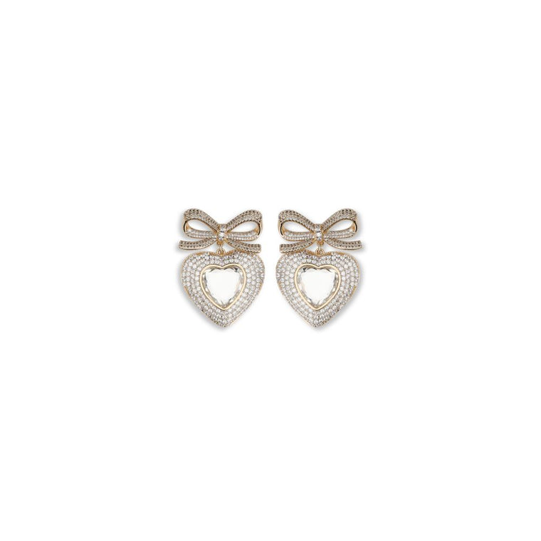 Self-Portrait Gold Brass Earrings