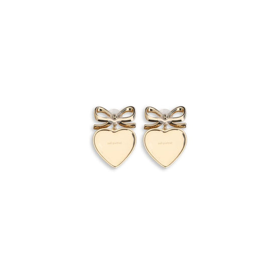 Self-Portrait Gold Brass Earrings