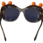 Dolce & Gabbana DG4283B Acetate Crystals Orange Appliques Sunglasses