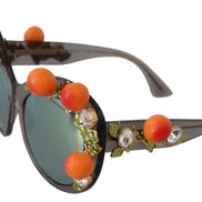 Dolce & Gabbana DG4283B Acetate Crystals Orange Appliques Sunglasses