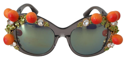 Dolce & Gabbana DG4283B Γυαλιά Ηλίου με Πορτοκαλί Απλικέ από Οξική και Κρύσταλλα