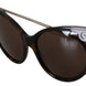 Dolce & Gabbana DG4337 Dark Havana Cat Eye Women Eyewear Sunglasses