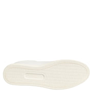 Dolce & Gabbana White Leather Rose Embroidery Low-Top  Shoes