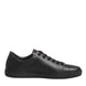 Dolce & Gabbana Μαύρα Δερμάτινα Sneakers Χαμηλού Προφίλ με Καρδιά από Κρύσταλλα