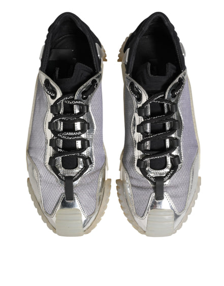 Dolce & Gabbana Multicolor Silver Logo Low Top NS1 Sneakers Shoes
