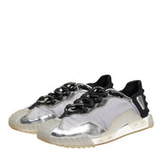 Dolce & Gabbana Multicolor Silver Logo Low Top NS1 Sneakers Shoes