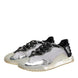 Dolce & Gabbana Multicolor Silver Logo Low Top NS1 Sneakers Shoes
