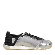 Dolce & Gabbana Multicolor Silver Logo Low Top NS1 Sneakers Shoes