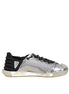 Dolce & Gabbana Multicolor Silver Logo Low Top NS1 Sneakers Shoes