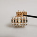 Dolce & Gabbana Gold Brass Glas Crystal Faux Pearl Embellished Brooch