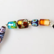 Dolce & Gabbana Multicolor Murano Glass Beads Brass Women Jewelry Necklace