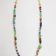 Dolce & Gabbana Multicolor Murano Glass Beads Brass Women Jewelry Necklace